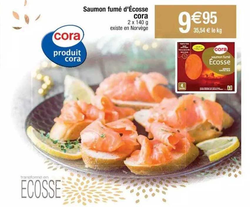 saumon fumé d'écosse cora