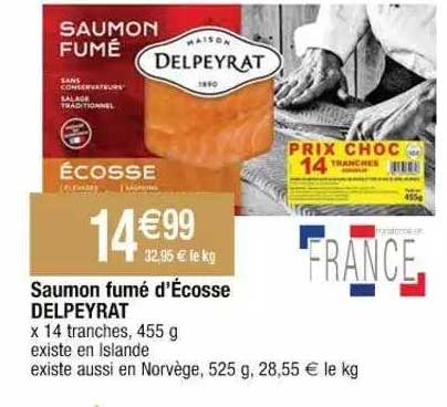 saumon fumé d'écosse delpeyrat