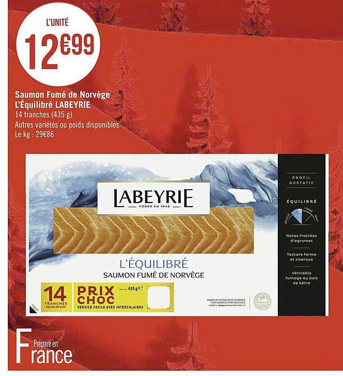 Saumon Fumé De Norvège L'équilibré Labeyrie