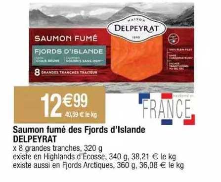 saumon fumé des fjords d'islande delpeyrat