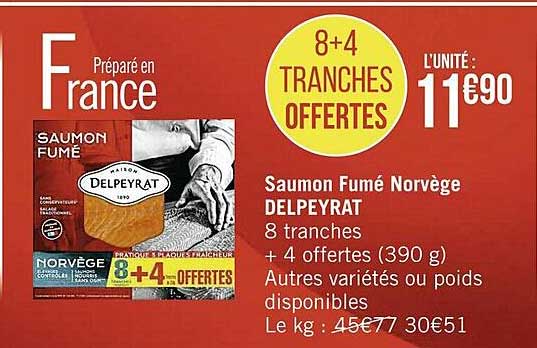 Saumon Fumé Norvège Delpeyrat