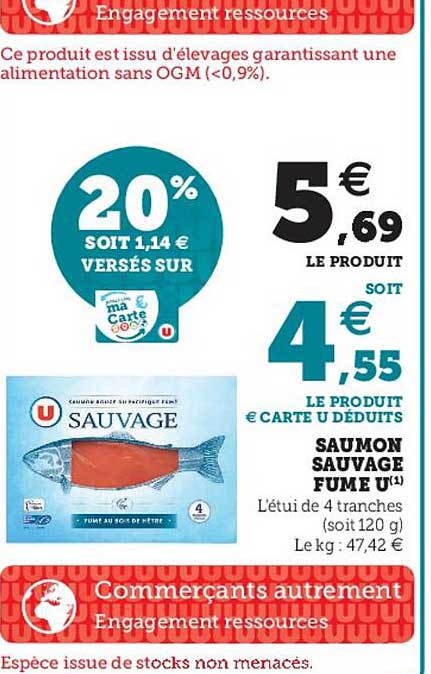 Saumon Sauvage Fumé U