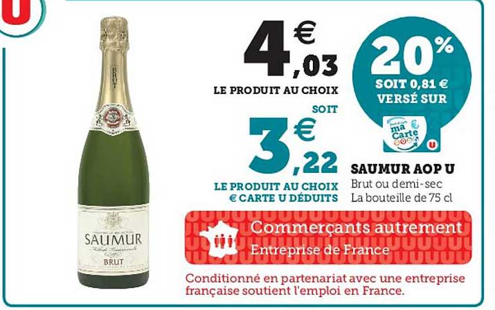 saumur aop u brut ou demi-sec