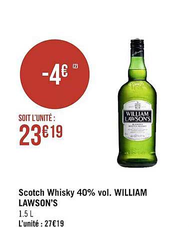 scotch whisky 40% vol. william lawson's