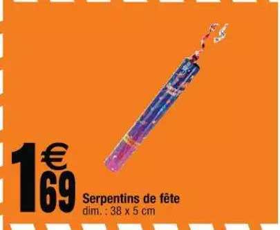 serpentins de fête