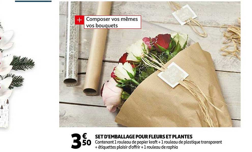 Set D'emballage Pour Fleurs Et Plantes