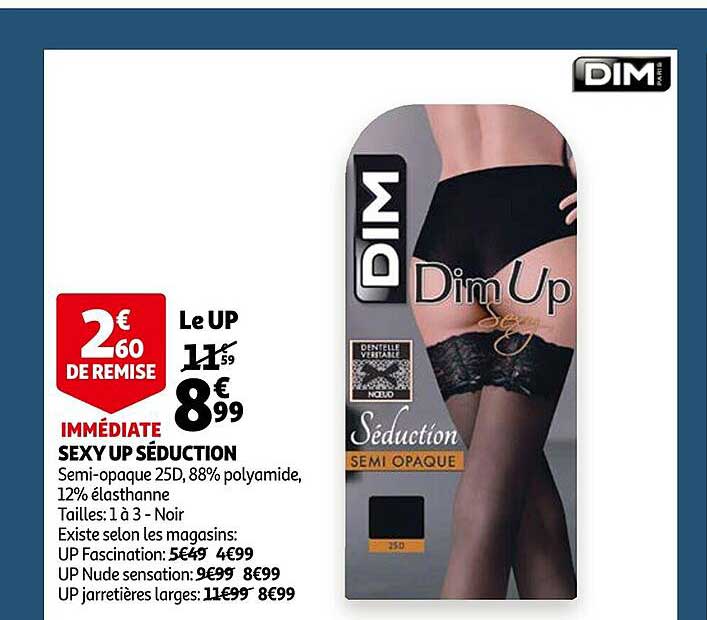 sexy up séduction dim