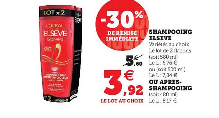 shampooing elsève ou après-shampooing