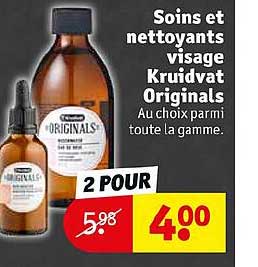 soins et nettoyants visage kruidvat originals