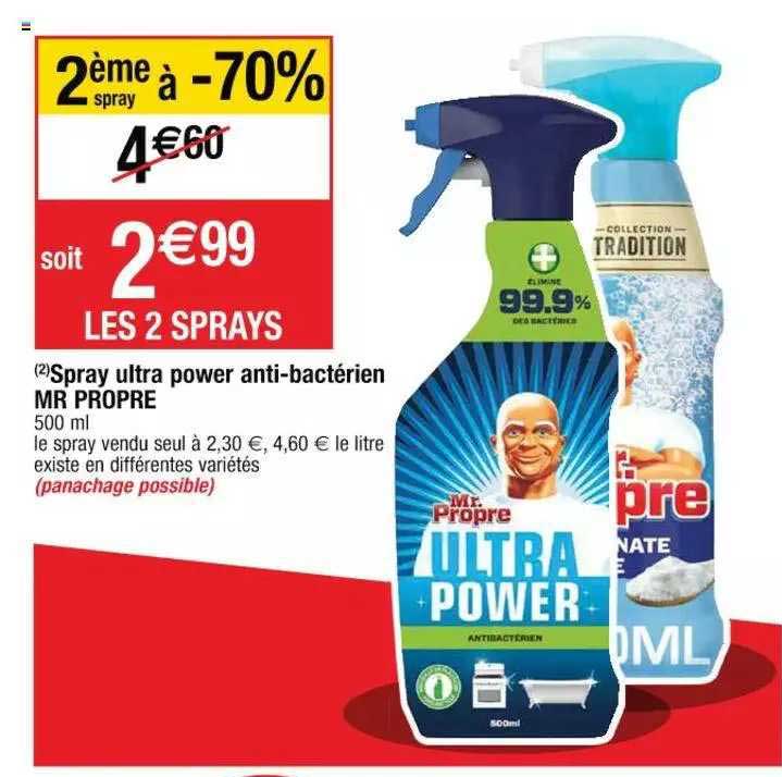 Spray Ultra Power Antibactérien Mr Propre
