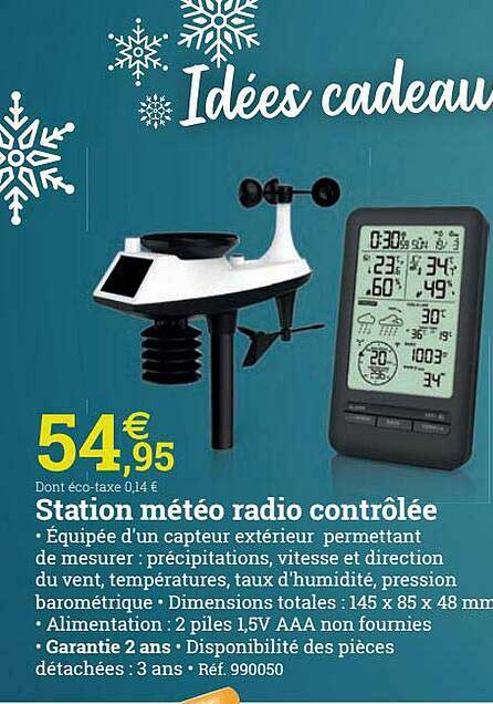 station météo radio contrôlée