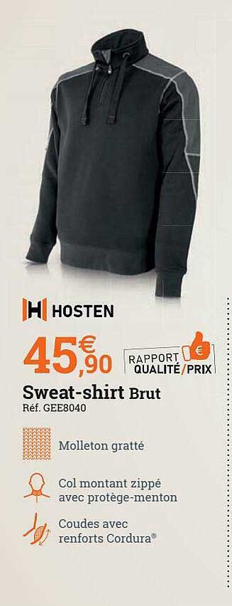 sweat-shirt brut hosten
