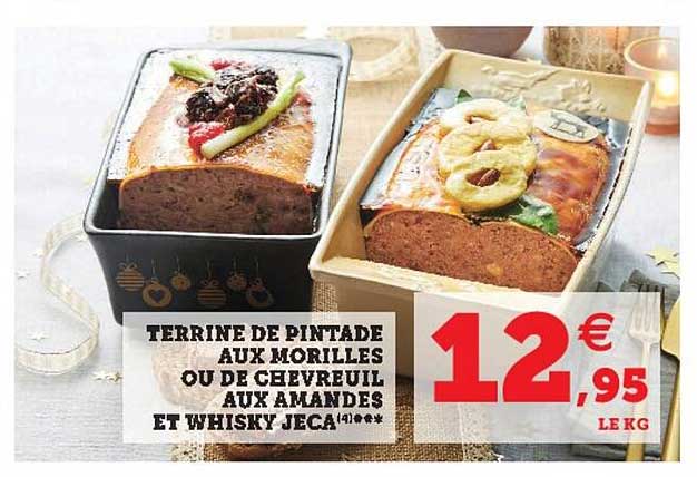 Terrine De Pintade Aux Morilles Ou De Chevreuil Aux Amandes Et Whisky Jeca