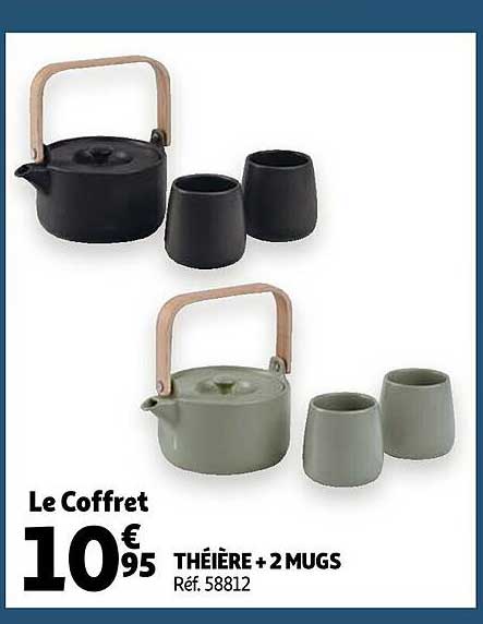 Théière + 2 Mugs