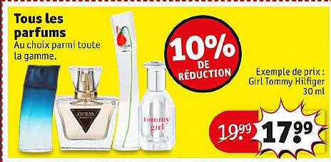 tous les parfums girl tommy hilfiger 10% de réduction