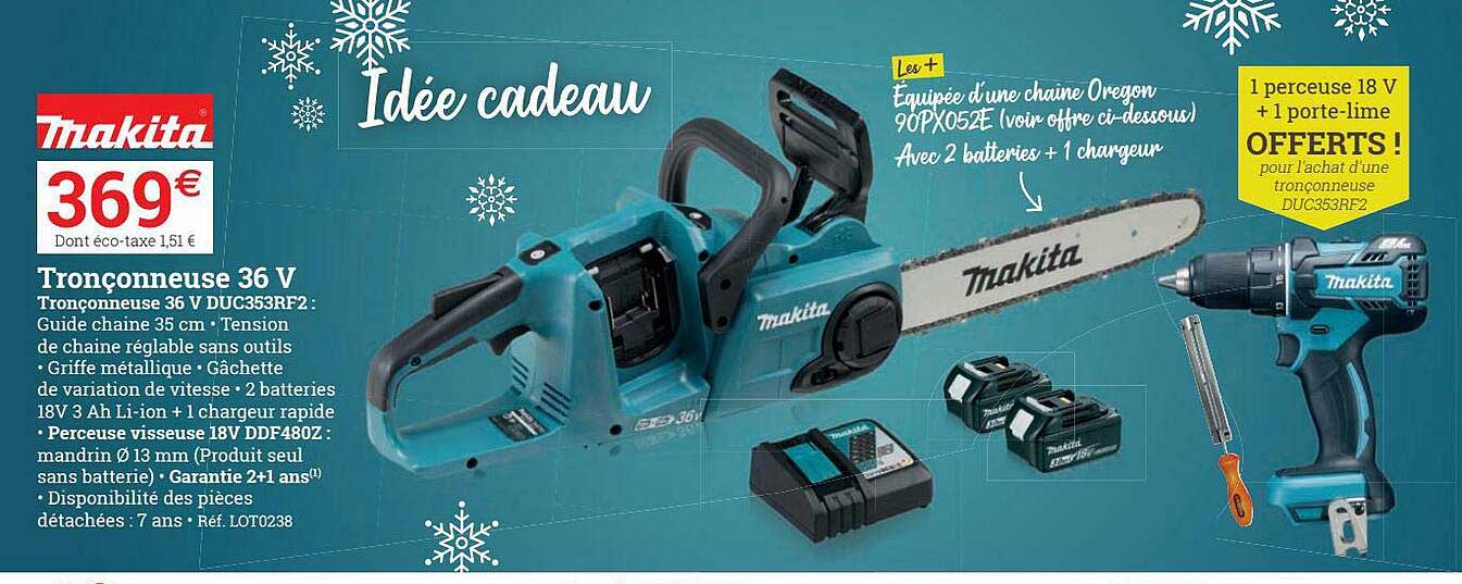 Tronçonneuse 36 V Makita