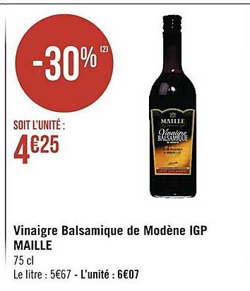 Vinaigre Balsamique De Modène Igp Maille