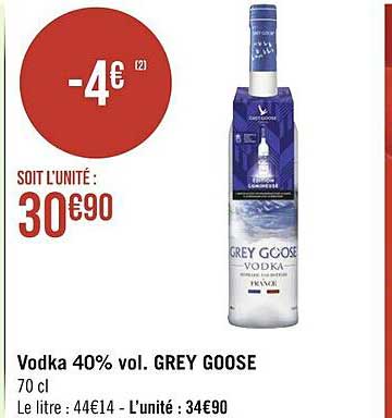 vodka 40% vol. grey goose