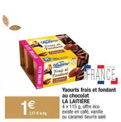 Yaourts Frais Et Fondant Au Chocolat La Laitière