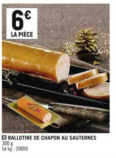 ballotine de chapon au sauternes
