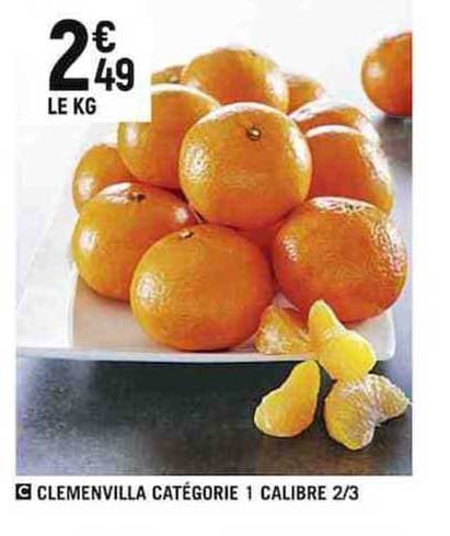 clemenvilla catégorie 1 calibre 2/3