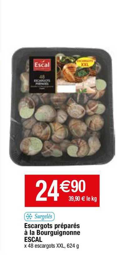 escargots préparés à la bourguignonne escal