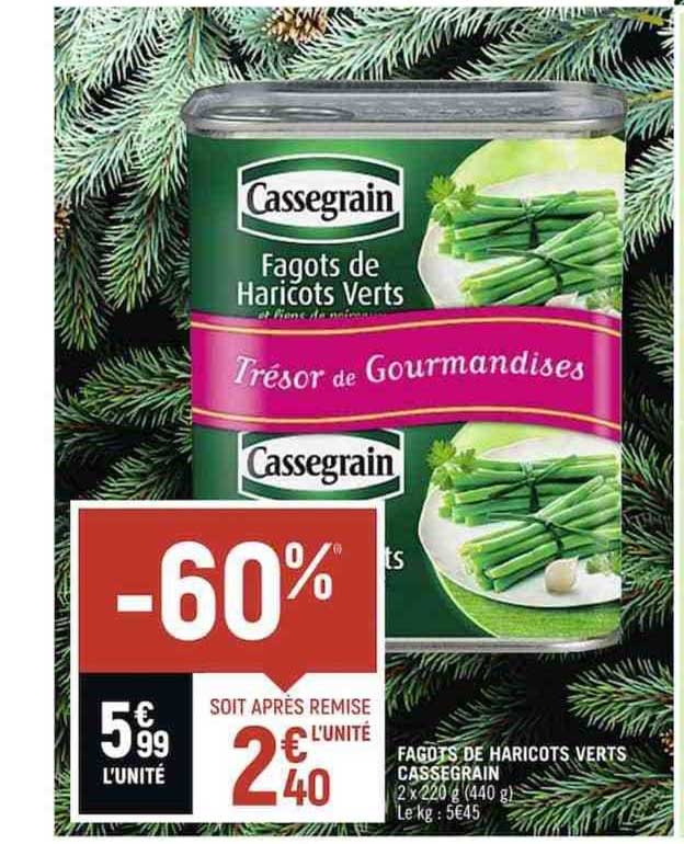 fagots de haricots verts cassegrain