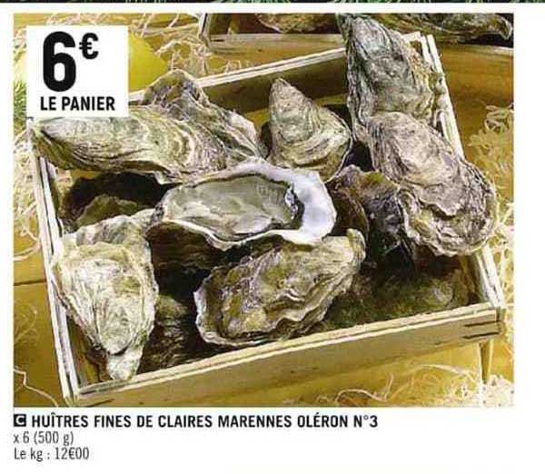 huîtres fines de claires marennes oléron n°3