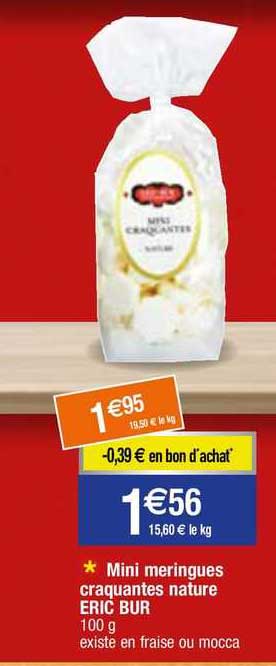 mini meringues craquantes nature eric bur