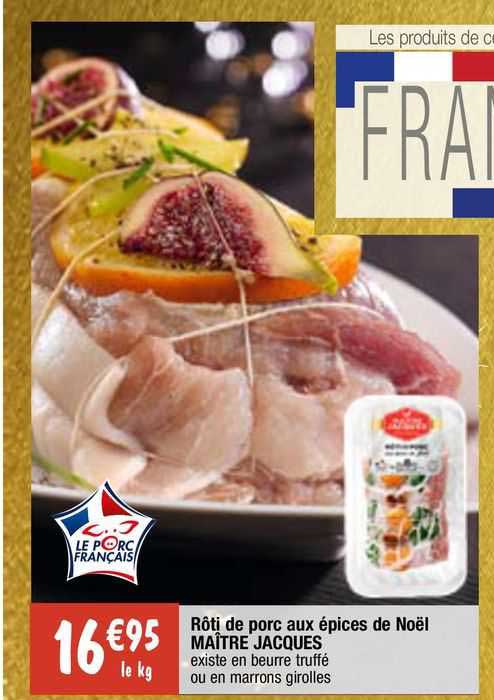 rôti de porc aux épices de noël maître jacques