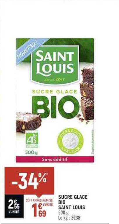 sucre glace bio saint louis