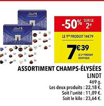 Assortiment Champs-élysées Lindt
