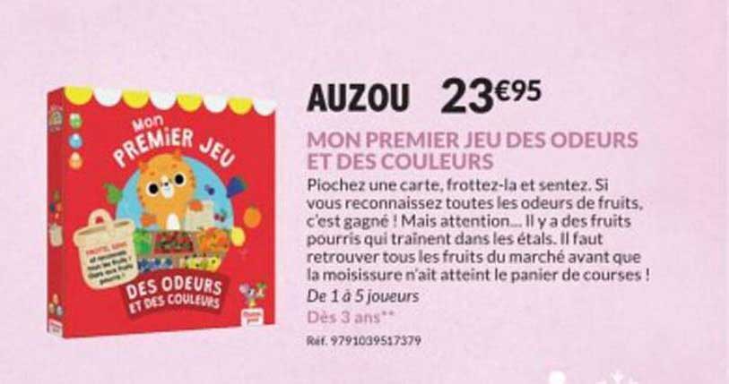 auzou mon premier jeu des odeurs et des couleurs