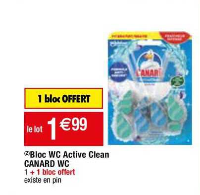 Bloc Wc Active Clean Canard Wc