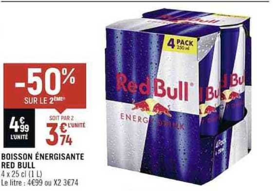 boisson énergisante red bull