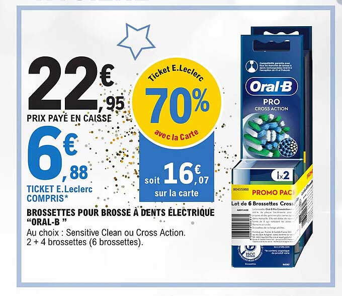 brossettes pour brosse à dents électrique "oral-b"