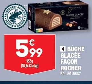 bûche glacée façon rocher