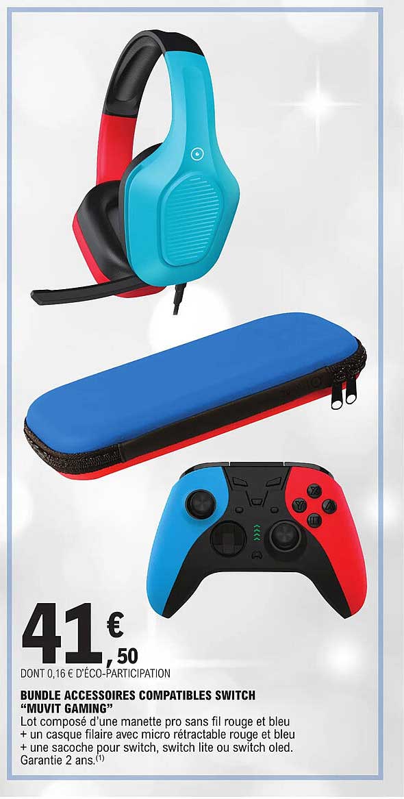 bundle accessoires compatibles switch "muvit gaming"