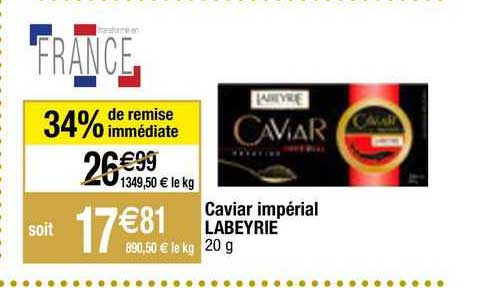 caviar impérial labeyrie