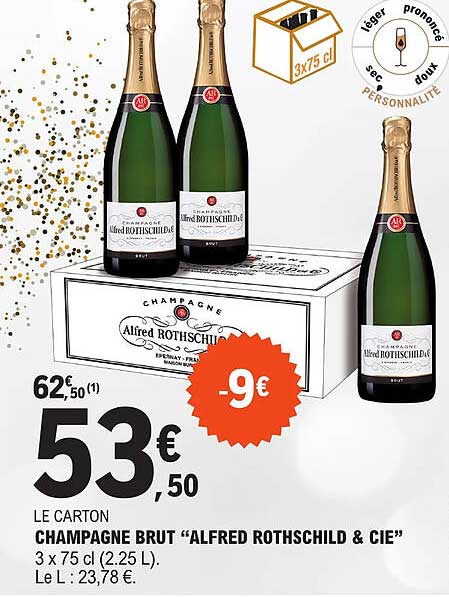 champagne brut "alfred rothschild & cie"