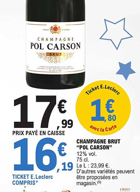 champagne brut "pol carson"