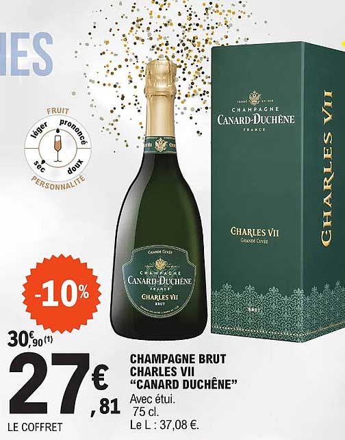 champagne brut charles vII "canard duchne"