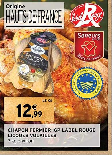chapon fermier igp label rouge licques volailles