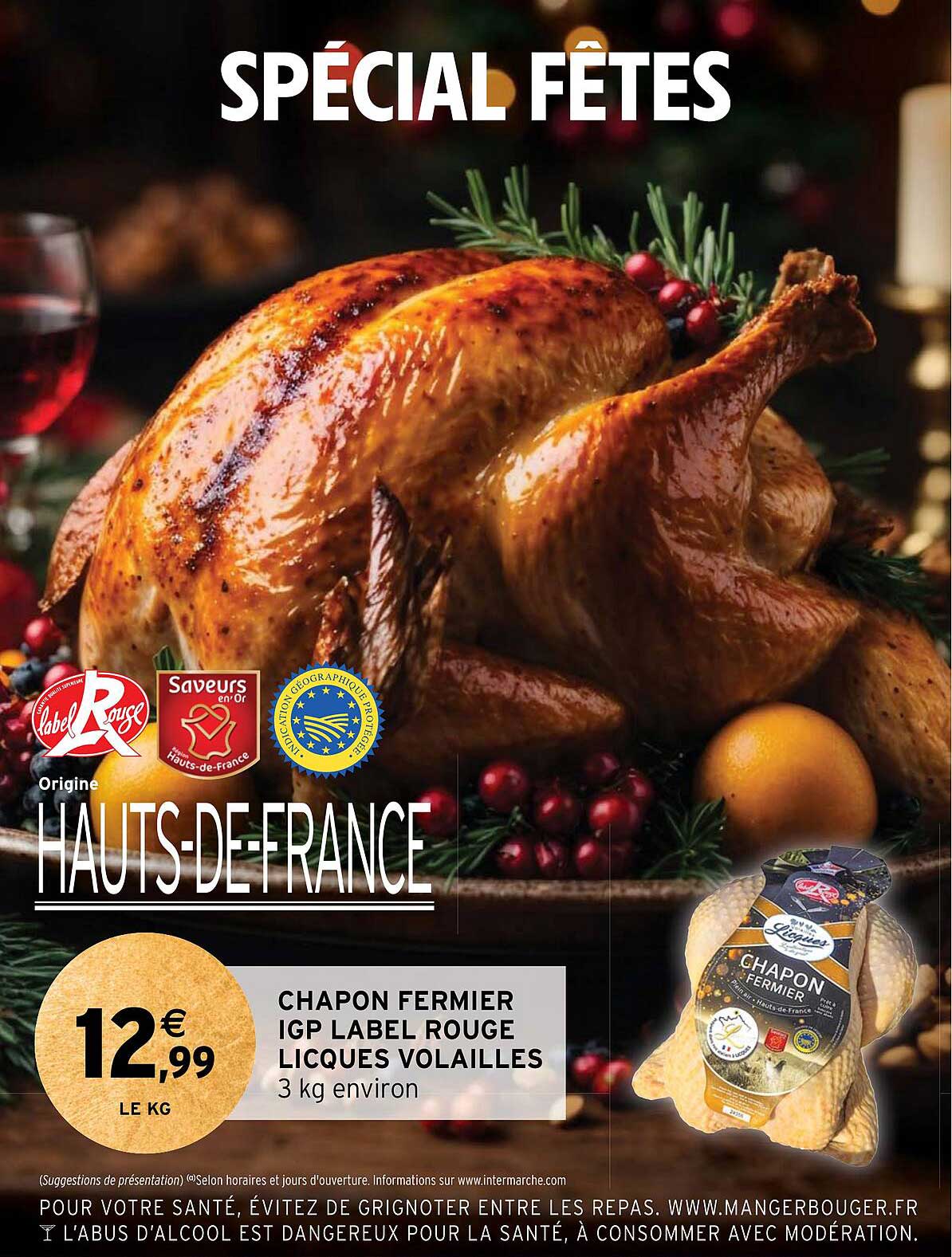 chapon fermier igp label rouge licques volailles