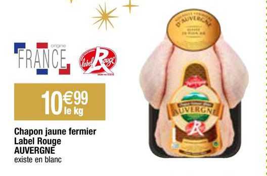 chapon jaune fermier label rouge auvergne