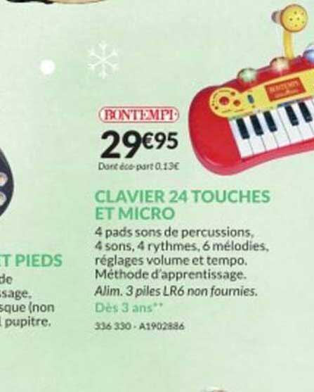 clavier 24 touches et micro