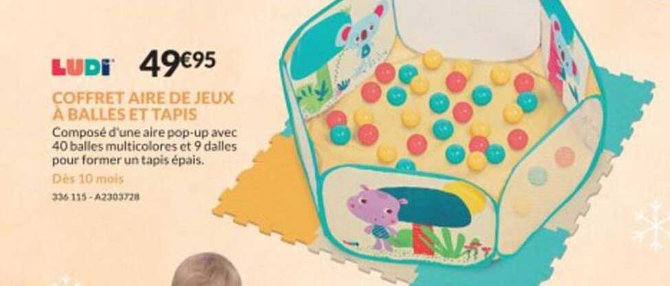 coffret aire de jeux a balles et tapis