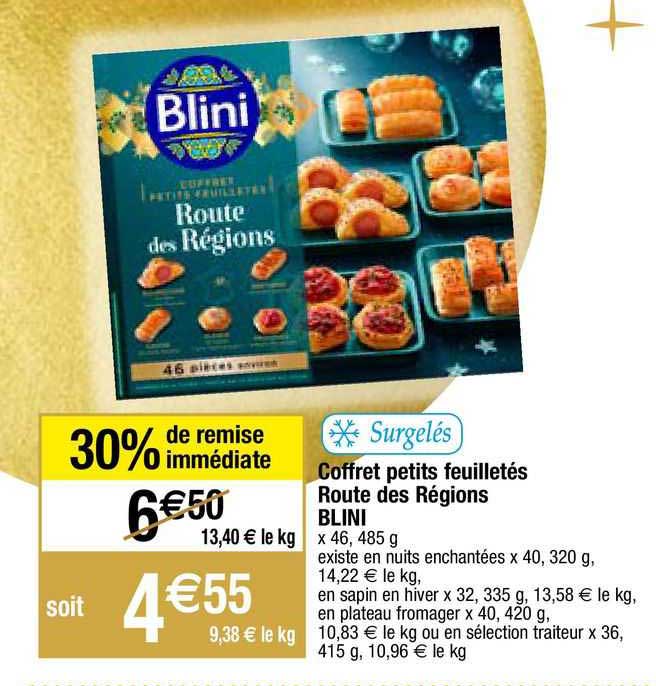 coffret petits feuilletés route des régions blini