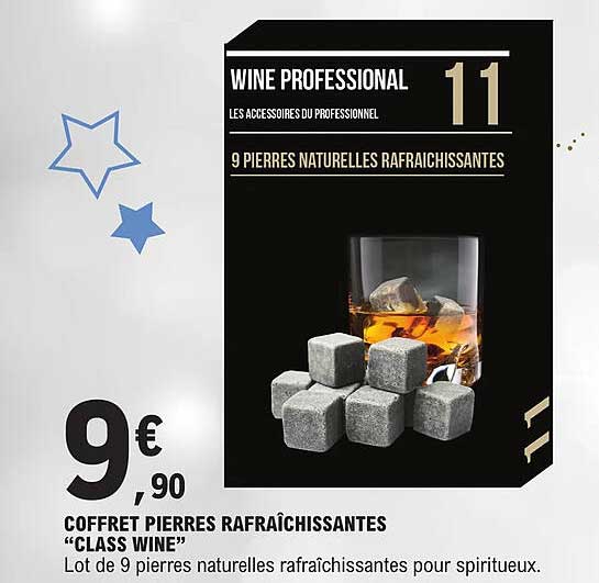 coffret pierres rafraîchissantes "class wine"