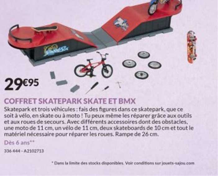 coffret skatepark skate et bmx